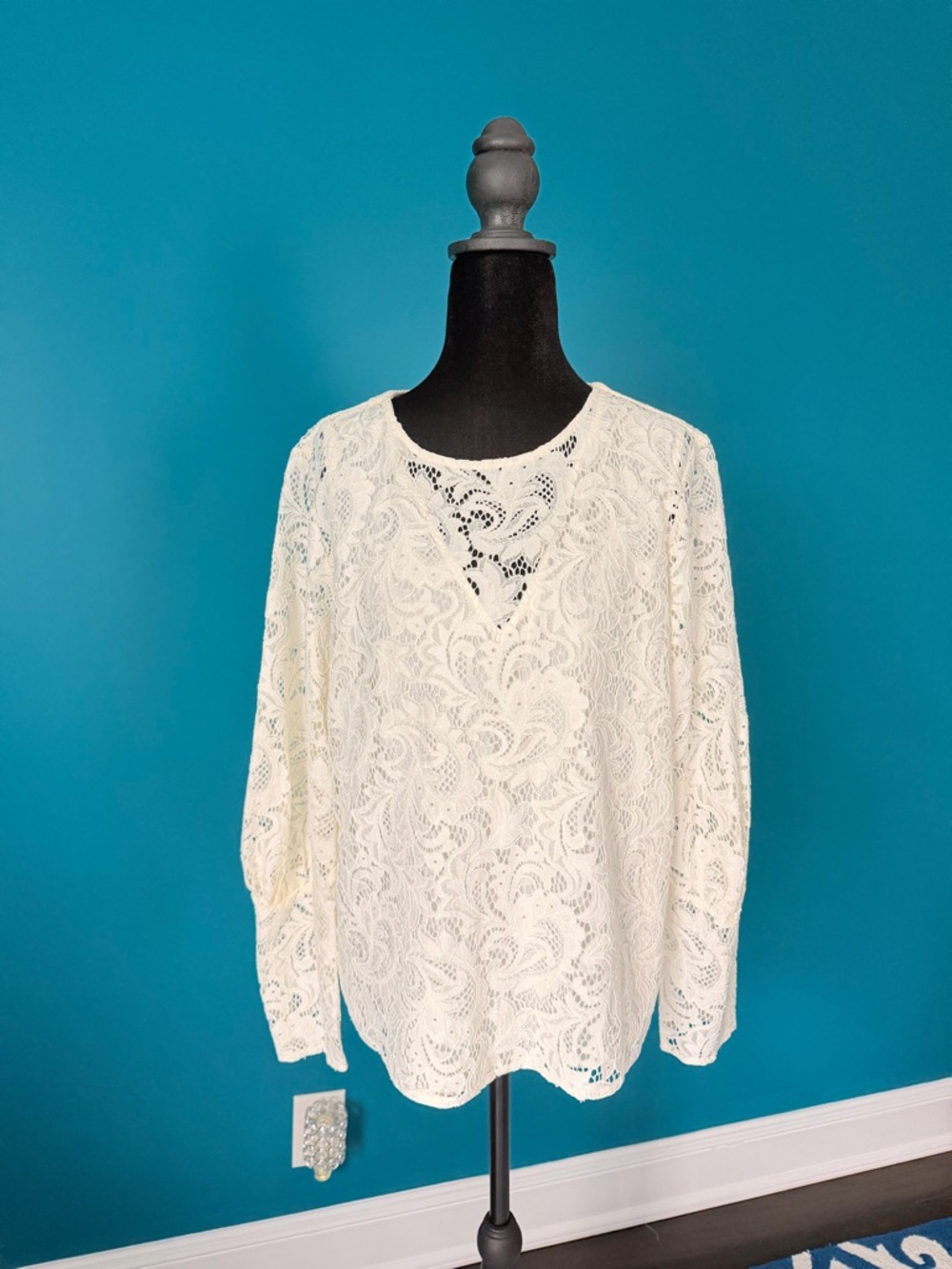 Express long sleeve lace top.